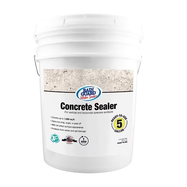 5 Gal. Concrete Sealer, Natural Finish, Clear, Rainguard Brands, Mfr#: SP-4005